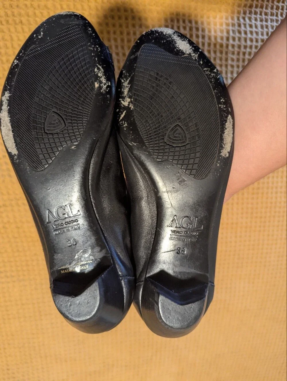 AGL ATTILIO GIUSTI LEOMBRUNI ITALY WOMENS FLATS HEELS LEATHER SHOES SIZE 36/5.5